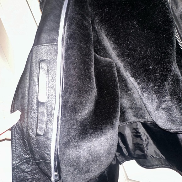 Vintage Wilda Genuine Leather Cafe Racer Jacket Black XL Moto Biker Style - Picture 5 of 9